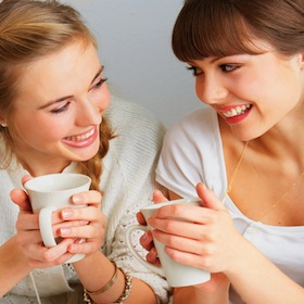 girls with a cup coffee 21